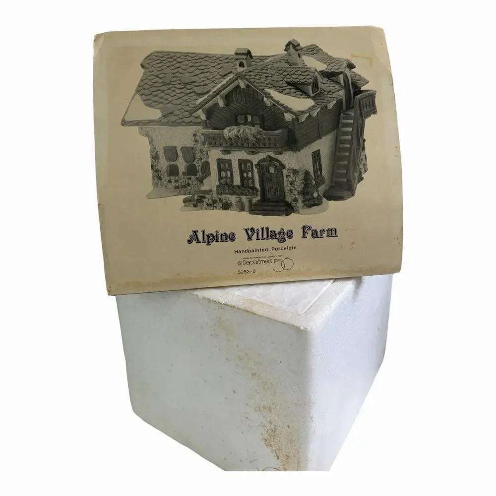 RARE VTG 1987 Department 56 Alpine Village Series Josef Engel Farmhouse Retired